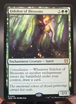 Eidolon of Blossoms Commander: Wilds of Eldraine MTG Regular Near Mint - Image 1
