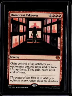 Broadcast Takeover - 86 - TMT - NM - MTG Magic the Gathering - Image 1
