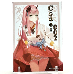Goddess Story: Zero Two BW 10M04BW-4 Re:Zero Anime Waifu CCG Trading Card - Image 1