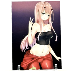 Goddess Story: Zero Two BW 10M04BW-4 Re:Zero Anime Waifu CCG Trading Card - Image 2