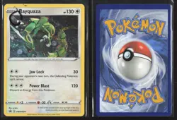 Rayquaza SWSH029 Cosmos Holo Promo Sword & Shield Promo Pokemon Near Mint Swirl - Image 3