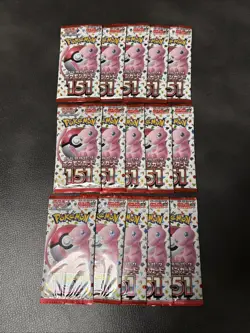 Pokemon S&V 151 Booster Packs Japanese LOT OF 15 Sealed Packs - Image 1