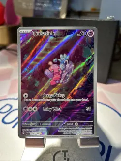 Tinkatink Holo Rare Illustration S&V Paldea Evolved Pokemon Card 216/193 - Image 1