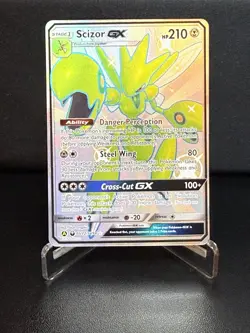 Pokemon TCG Scizor GX SV72/SV94 Hidden Fates: Shiny Vault Holo Rare 2019 NM - Image 1
