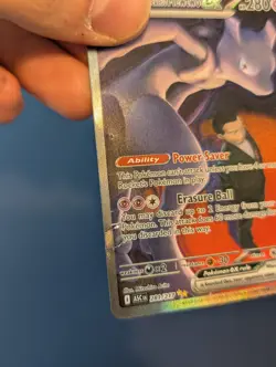 Pokemon tcg DAMAGED Team Rocket’s Mewtwo ex 281/217 SIR - Ascended Heroes - Image 2
