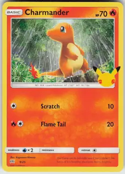 Charmander 009/025 Promo McDonald's 25th Anniversary Promos Pokemon Near Mint - Image 1