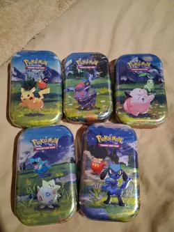 5 Pokemon TCG Ascended Heroes Pikachu Mini Tin Set Of 5 Sealed & Ships Fast - Image 1