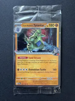 Pokemon TCG - Destined Rivals - Team Rocket’s Tyranitar - 096/182 - PC Promo - Image 1