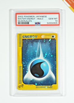 Pokemon PSA 10 Water Energy Holo McDonald's Original Minimum Pack 2002 Japanese - Image 1
