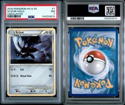 2010 POKEMON HEARTGOLD SOULSILVER UNDAUNTED SCIZOR-HOLO #7 PSA 7 *NEW SLAB*🔥📈 - Image 3