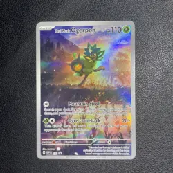 Teal Mask Ogerpon 123 Sv: Scarlet & Violet Promo Card Holo NM - Image 1