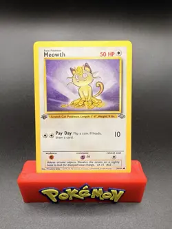 Pokemon Jungle 1st Edition Meowth 56/64 Non Holo NM-MINT - Image 1