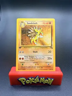 Sandslash 41/62 Fossil 1st Edition Pokemon 1999 - NM/Mint - Image 1
