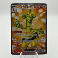 Pokemon Gholdengo ex 231/182 SV04 Paradox Rift Full Art Holo Near Mint Condition - Image 1