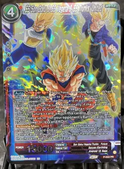 SS Son Goku & SS Vegeta & SS Trunks United Foil Dragon Ball Super Card Game | NM - Image 1