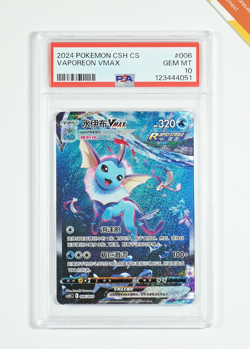 Pokemon PSA 10 Vaporeon Vmax #006 csHC Eevee Advanced Gift Box 2024 Chinese - Image 1