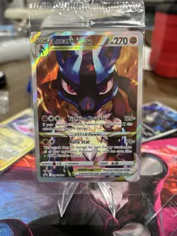 Pokemon TCG Lucario VSTAR SWSH291 Crown Zenith ETB Black Star Promo (SEALED) - Image 1