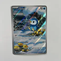 Pokemon TCG Holo Piplup #98 Pokemon Phantasmal Flames NM - Image 1