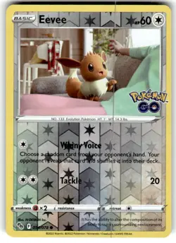 2022 POKEMON GO EEVEE 054/078 REVERSE HOLO (COMMON) NM - Image 1