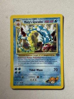Pokemon TCG Misty's Gyarados Holo Rare Gym Challenge 13/132 Unlimited Edition - Image 1