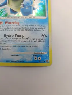 Blastoise Secret Wonders 2/132 Holo Pokemon Trading Card - Image 4