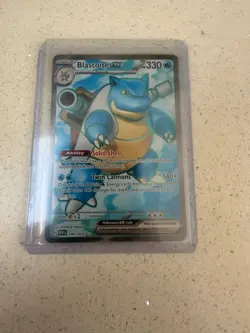 Pokemon TCG Blastoise EX Full Art English 151 Card 184/165 - Image 3
