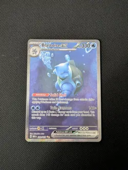 Pokemon TCG Blastoise EX Card 200/165 Scarlet & Violet 151 Series - Image 1