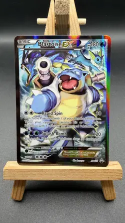 Pokemon TCG Blastoise EX XY122 XY Black Star Promo Card 2016 LP - Image 1