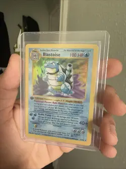 Blastoise 2/102 Holo Rare Base Set Pokemon Card LP Pokemon TCG - Image 1