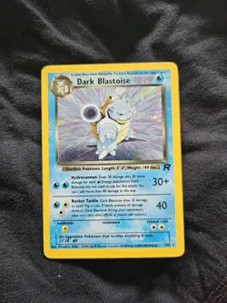 Pokemon TCG Dark Blastoise 3/82 Team Rocket Holo Rare WOTC Card - Image 1