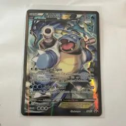 Pokemon TCG Blastoise EX XY122 Black Star Promo Full Art Holo Card - Image 1