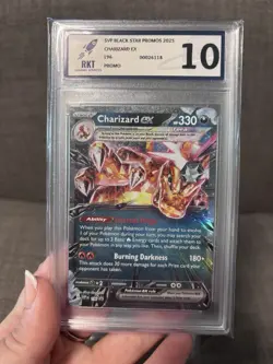 3x Pokemon Card Slabs Bundle RKT Graded Charizard Blastoise Venusaur Ex English - Image 2