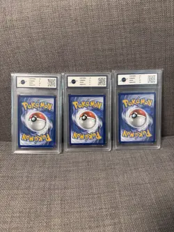 3x Pokemon Card Slabs Bundle RKT Graded Charizard Blastoise Venusaur Ex English - Image 5