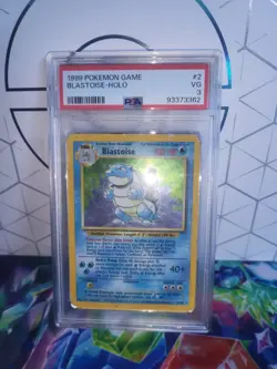 Pokemon TCG Blastoise Holo Card Base Set 2/102 - Image 1