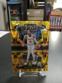 2023-24 Panini Select DEJOUNTE MURRAY Gold Wave #d 6/10 HAWKS #27 - Image 1