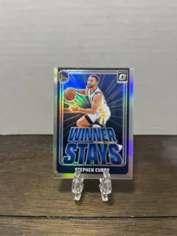 2024-25 Donruss Optic - Winner Stays Holo #3 Stephen Curry Golden State Warriors - Image 1