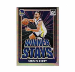 2024-25 Donruss Optic - Winner Stays Holo #3 Stephen Curry Golden State Warriors - Image 2