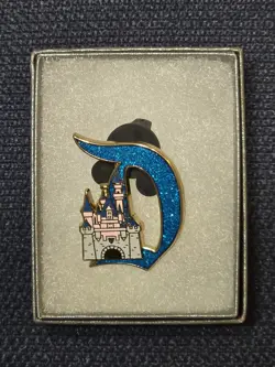 70th Anniversary Key to Disneyland D Pin Sleeping Beauty Castle - Image 1