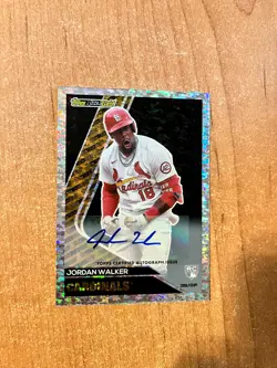 2023 Topps Update - Jordan Walker - Topps Black Gold Auto #'d 02/25 CARDINALS - Image 1