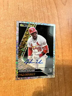 2023 Topps Update - Jordan Walker - Topps Black Gold Auto #'d 02/25 CARDINALS - Image 2