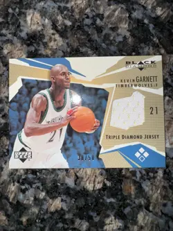 2003-04 Upper Deck Black Diamond - Triple Diamond Jersey Kevin Garnett #’d 30/50 - Image 1