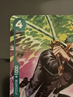One Piece TCG OP-15/EB04 Roronoa Zoro OP13–037 Treasure Rare - Image 4