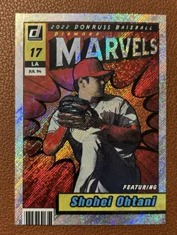 Shohei Ohtani Marvels M9 Rapture Mint Condition Baseball Card Los Angeles Angels - Image 1