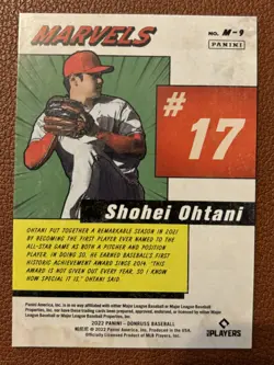Shohei Ohtani Marvels M9 Rapture Mint Condition Baseball Card Los Angeles Angels - Image 2