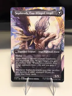 Magic the Gathering Sephiroth Fabled Soldier Borderless Non Foil Near Mint m0317 - Image 2