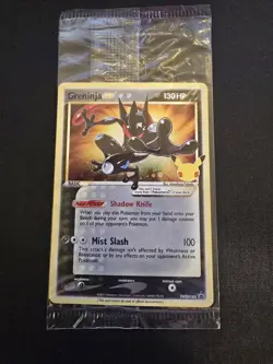 Pokemon TCG Greninja Gold Star SWSH144 - Celebrations Black Star Promo - Sealed - Image 1