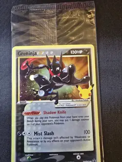 Pokemon TCG Greninja Gold Star SWSH144 - Celebrations Black Star Promo - Sealed - Image 3