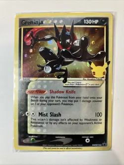 Pokemon TCG Greninja Gold Star SWSH144 - Celebrations Black Star Promo - Sealed - Image 1