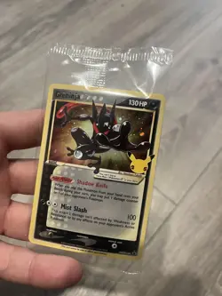 Pokemon TCG Greninja Gold Star SWSH144 - Celebrations Black Star Promo - Sealed - Image 2