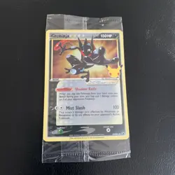 Pokemon Celebrations TCG Greninja Gold Star SWSH144 Black Star Promo Sealed - Image 1